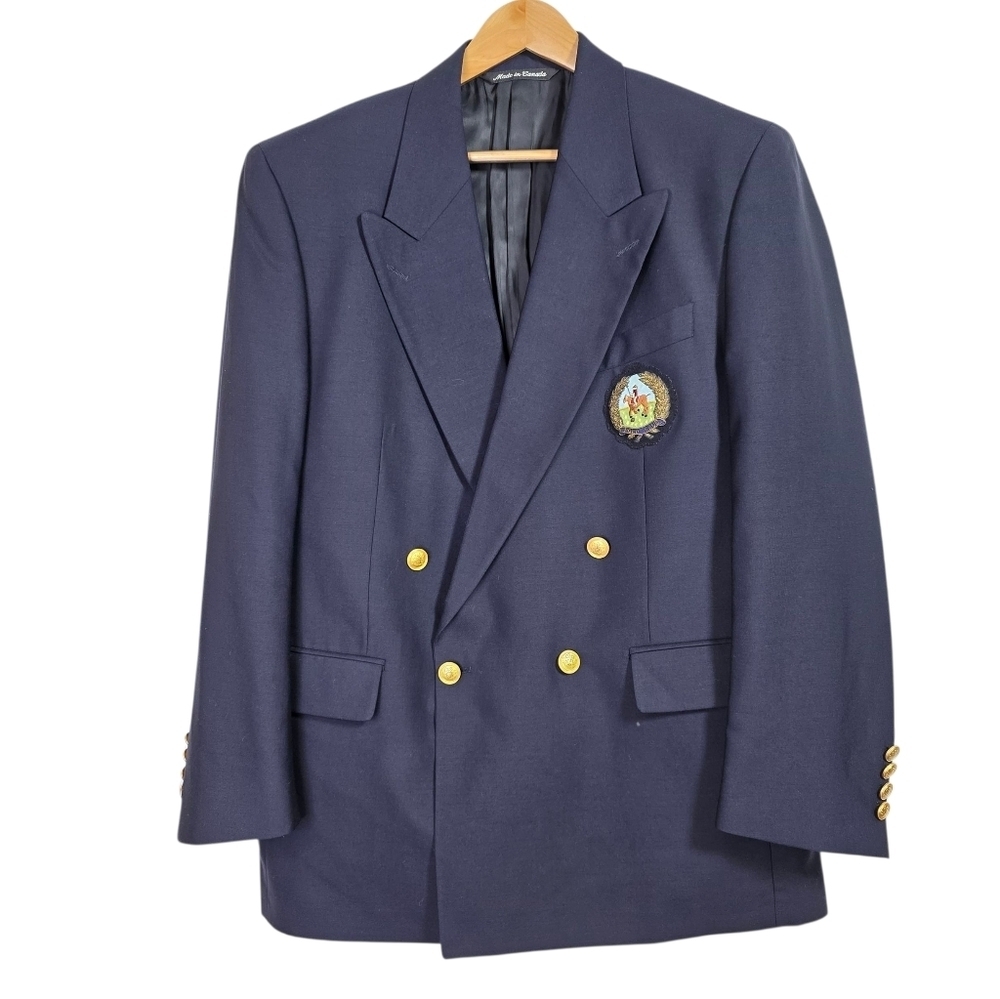 Aquascutum of London Vintage wool double breasted blazer